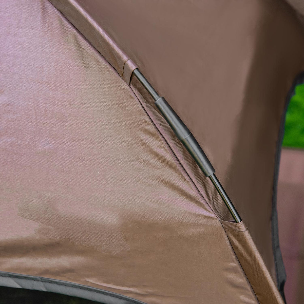 Outdoor Pet Bed With Canopy Elevated Dog Bed, Breathable Taffeta Fabric, Coffee, 76X61X73Cm