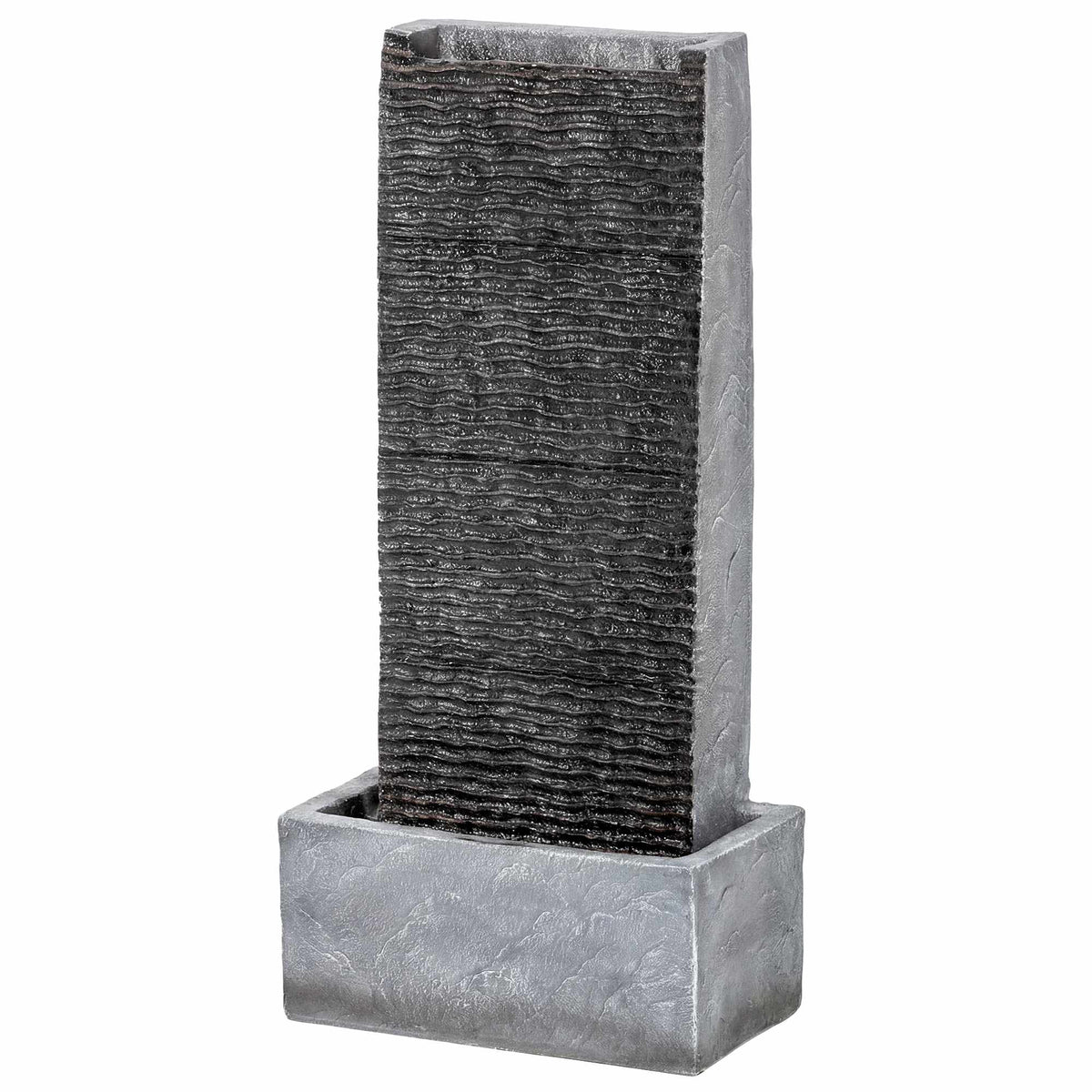 Outdoor Resin Water Fountain with LED Lights, 80 cm