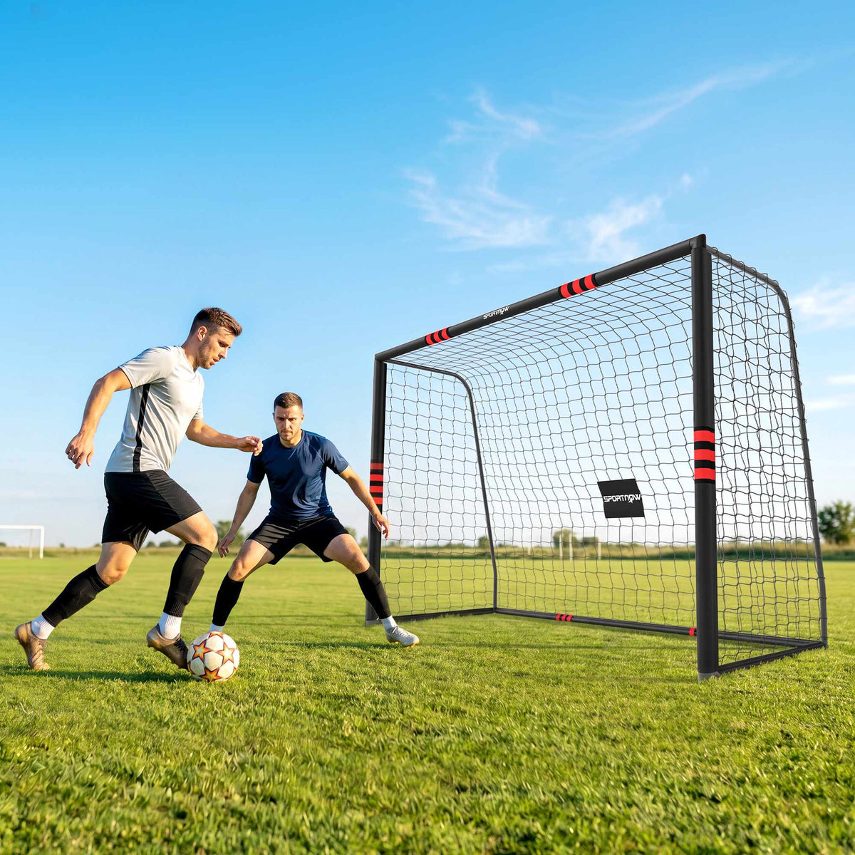 Outdoor Soccer Goal 300x200 cm with Net and Foam Padding