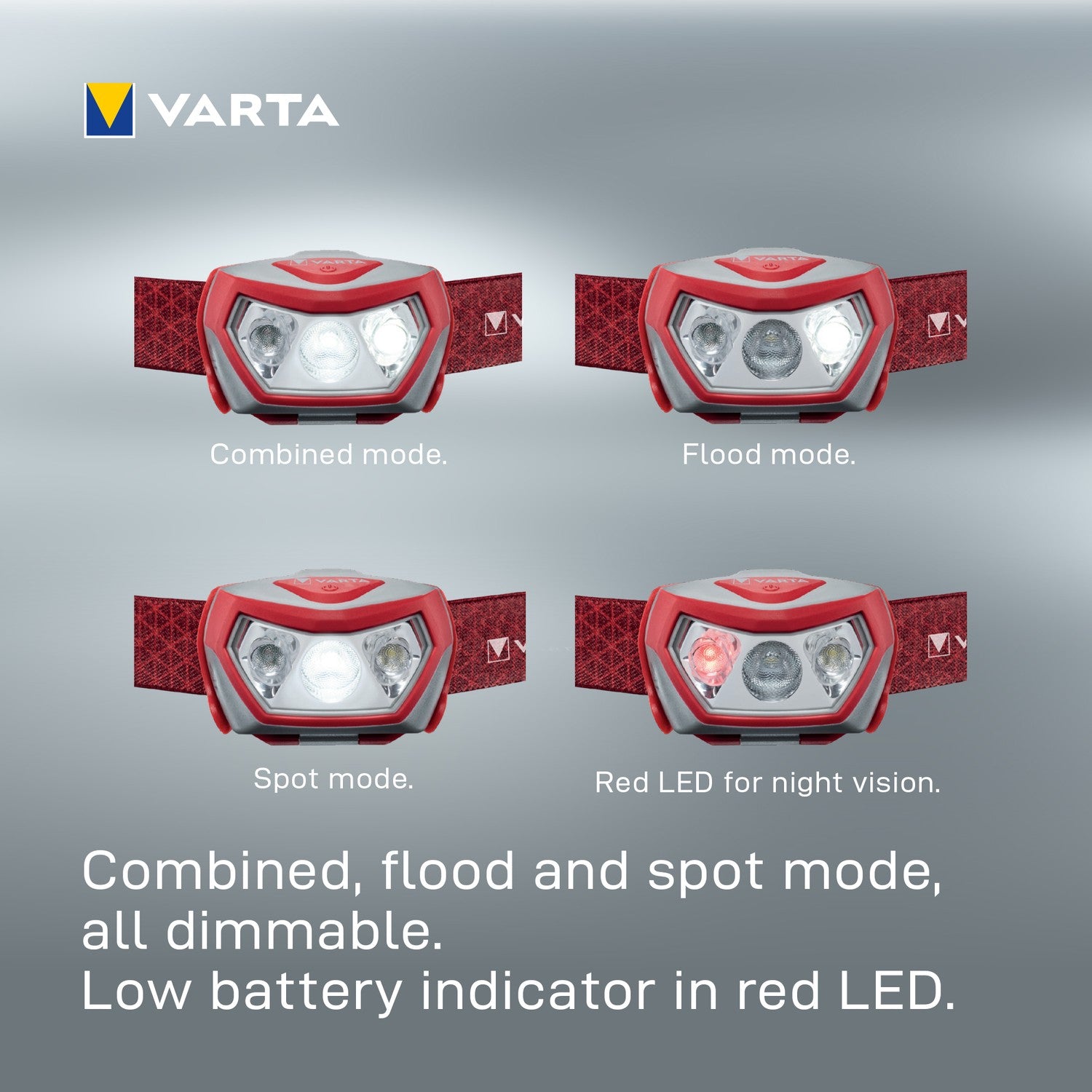 Outdoor Sports H20 Pro Headlamp 200 lm Red