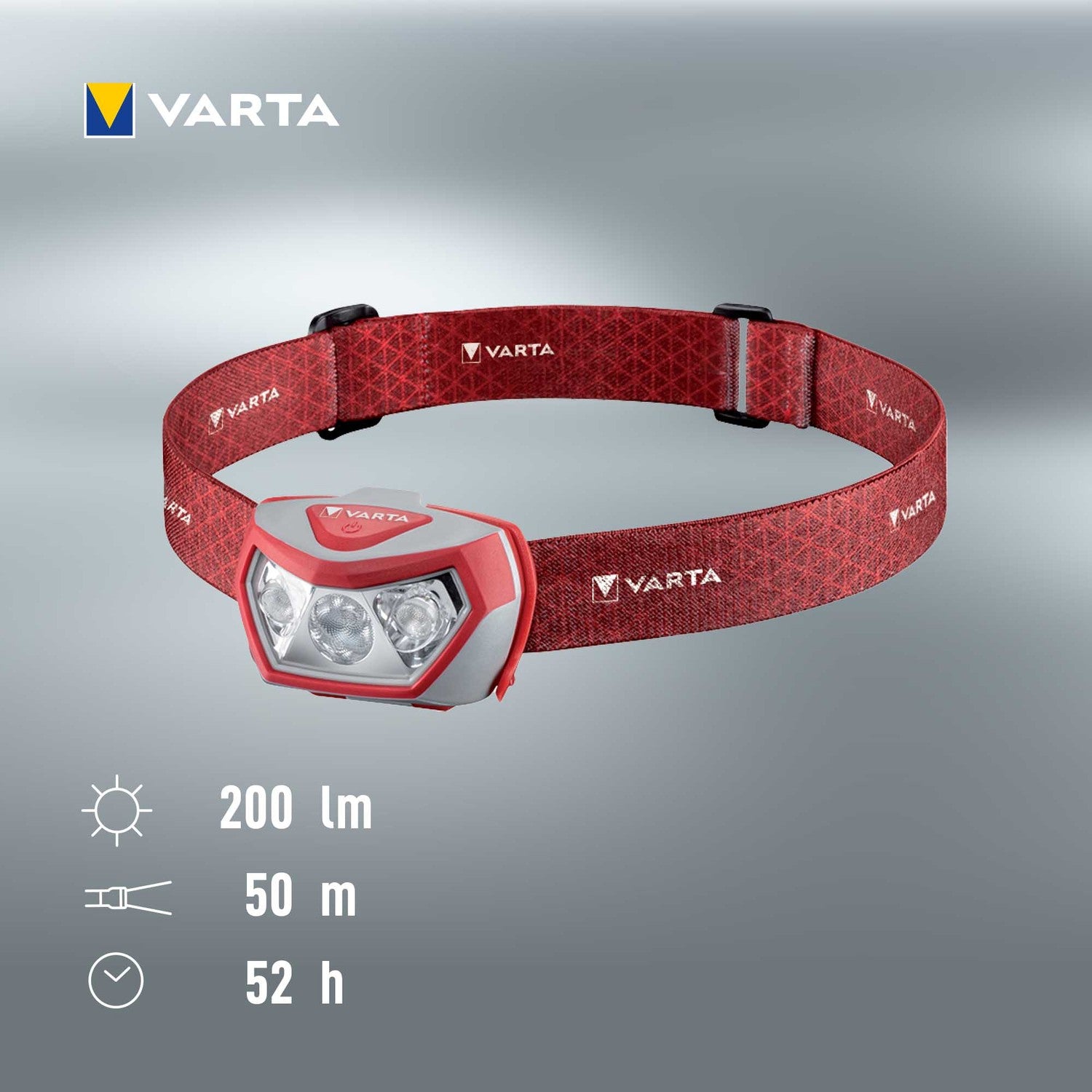 Outdoor Sports H20 Pro Headlamp 200 lm Red