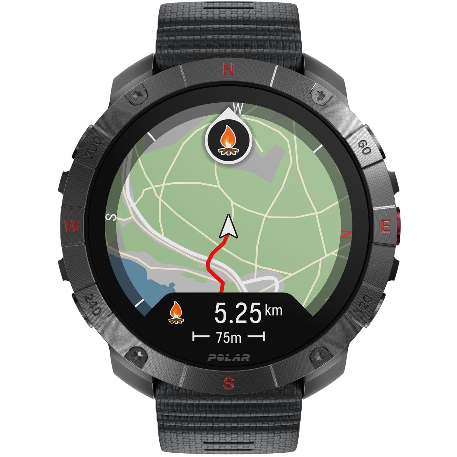 Outdoor Sports Watch, Titanium, AMOLED Sapphire Display