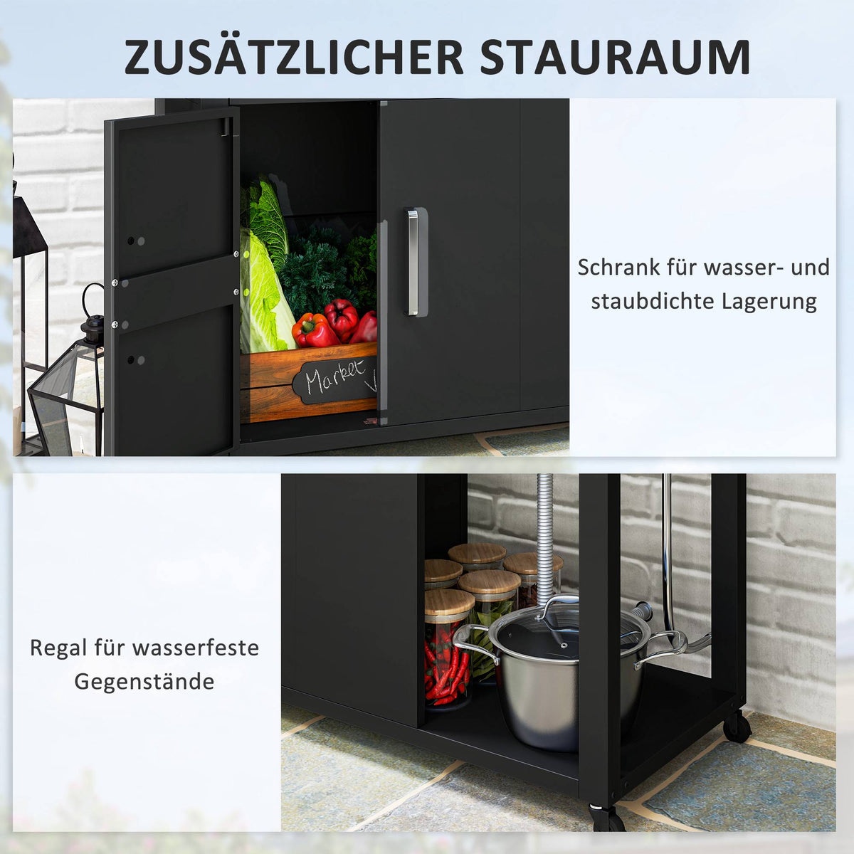 Outdoor Stainless Steel Grill Cart with Sink Station