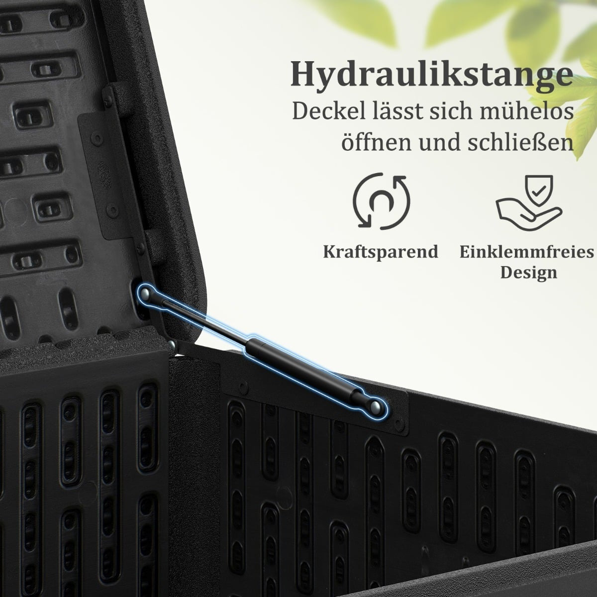 Outdoor Storage Box, 378L, Waterproof, Lockable Lid