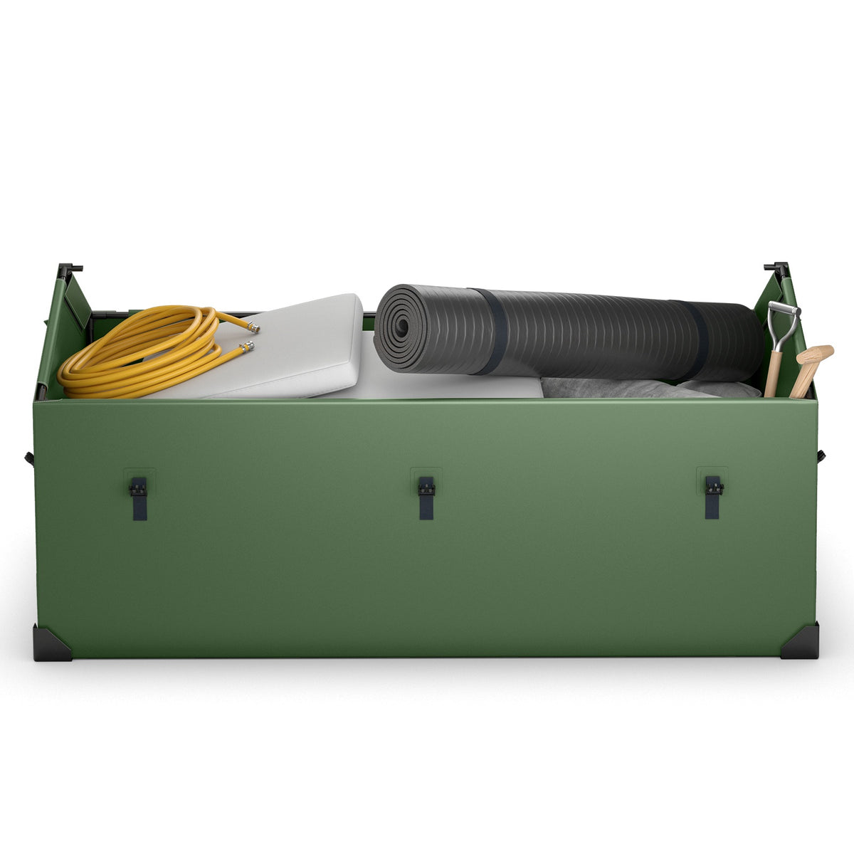 Outdoor Storage Box, Waterproof, Ventilated, 658L, Green