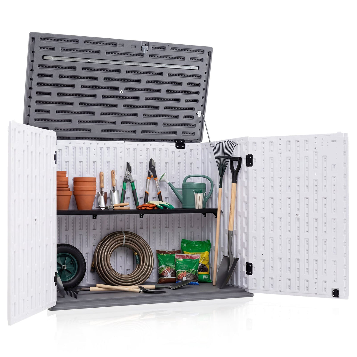 Outdoor Storage Cabinet HDPE with Adjustable Shelves