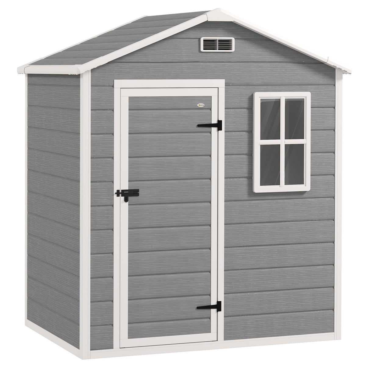 Outdoor Storage Shed, 1.9m², Lockable Door, Slope Roof