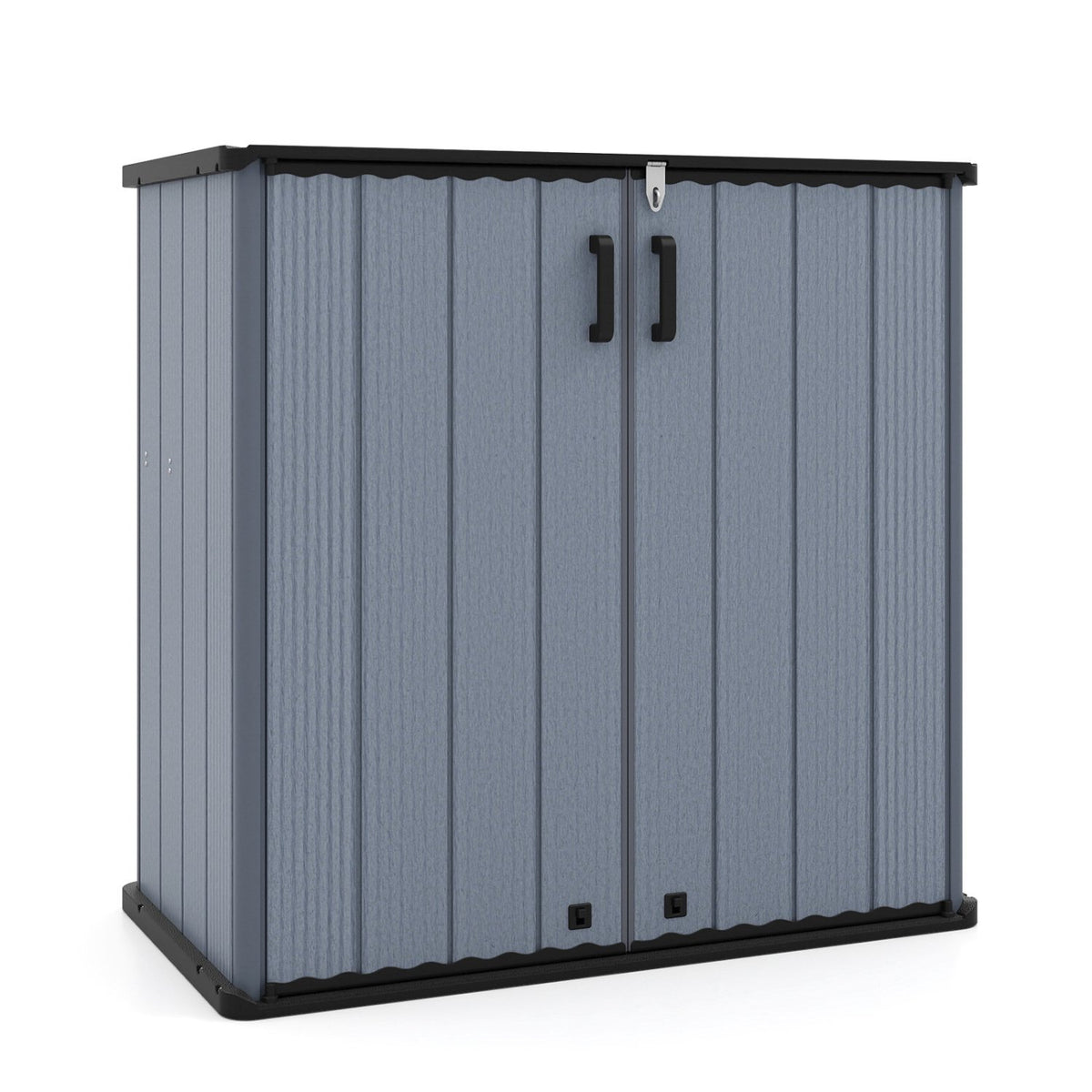 Outdoor Storage Shed, 23.5 Cu.ft, Lockable, Gray