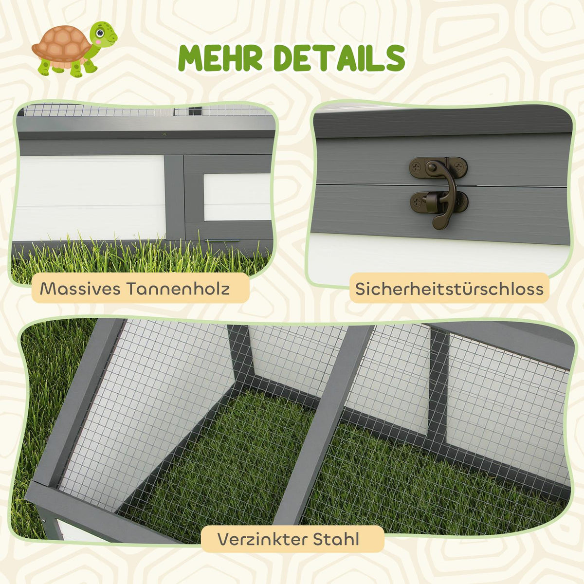 Outdoor Tortoise Enclosure, Bottomless, Easy Access