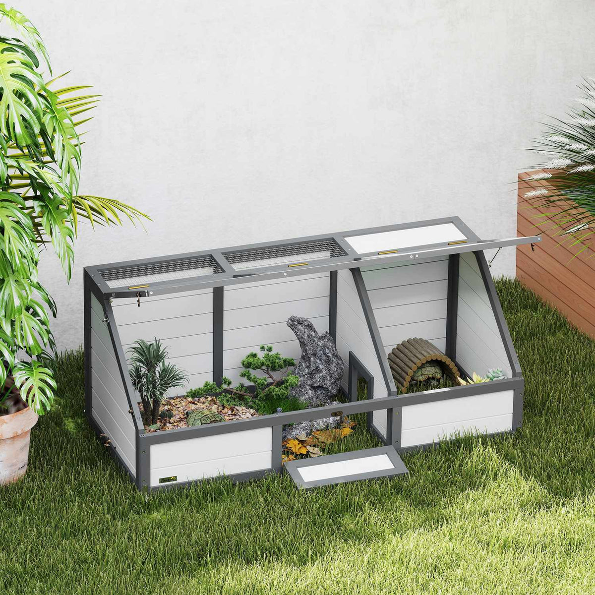 Outdoor Tortoise Enclosure, Bottomless, Easy Access