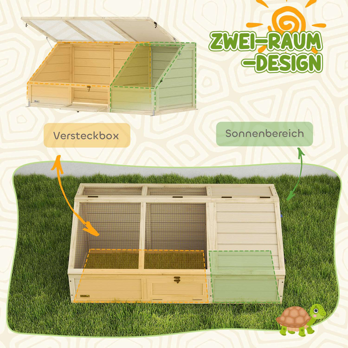 Outdoor Tortoise Enclosure, Open-Base Design