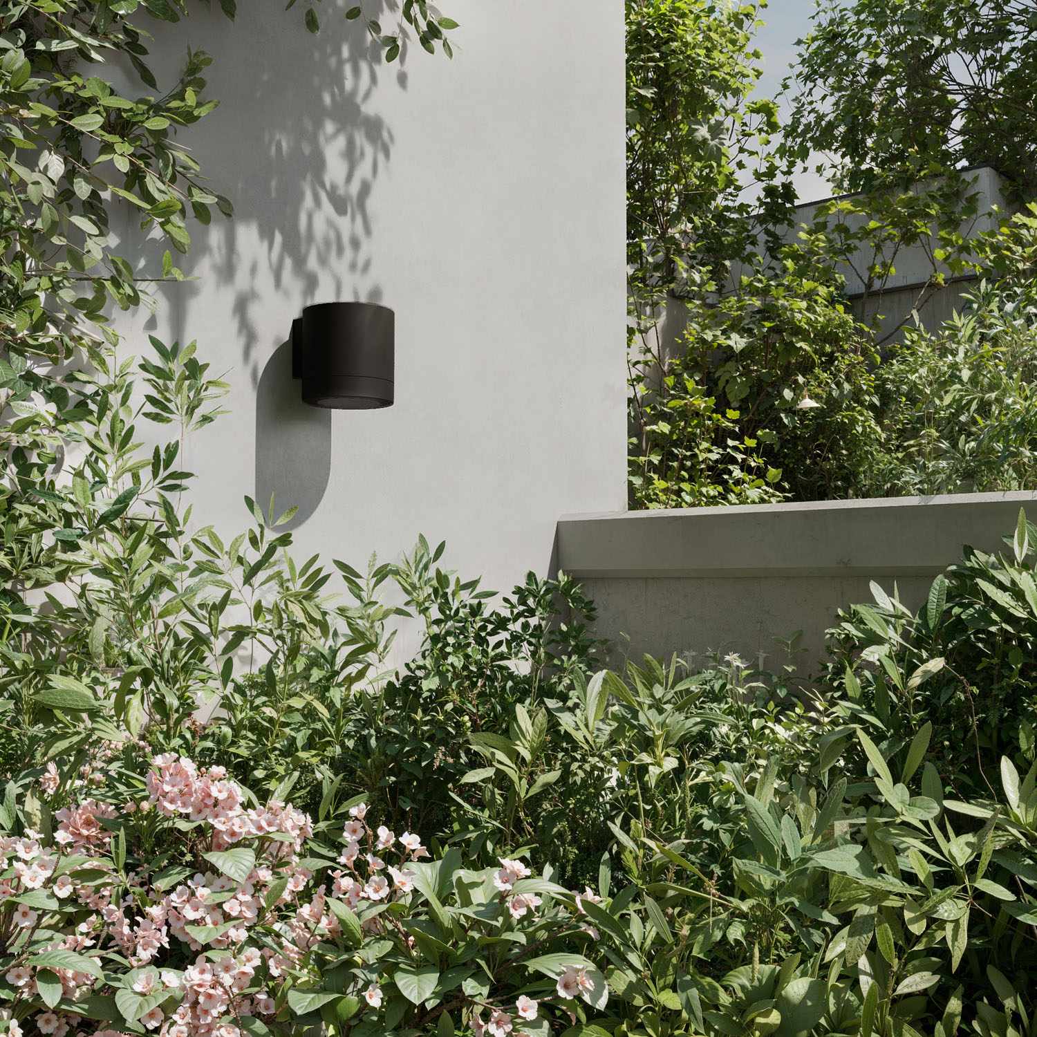 Outdoor Wall Light, Black, IP44, GU10 Socket