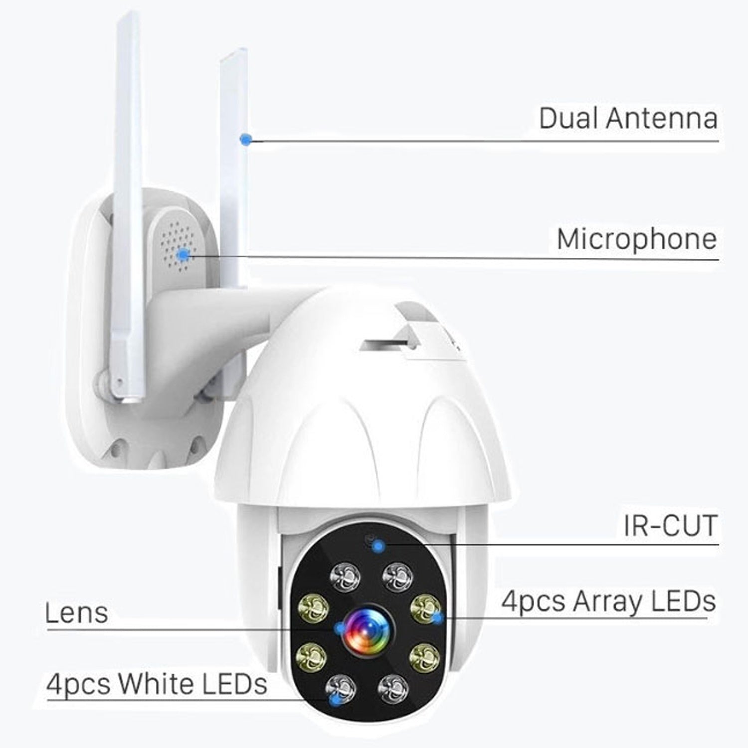 Outdoor Wi-Fi/IP camera 2mpixel TUYA comp.