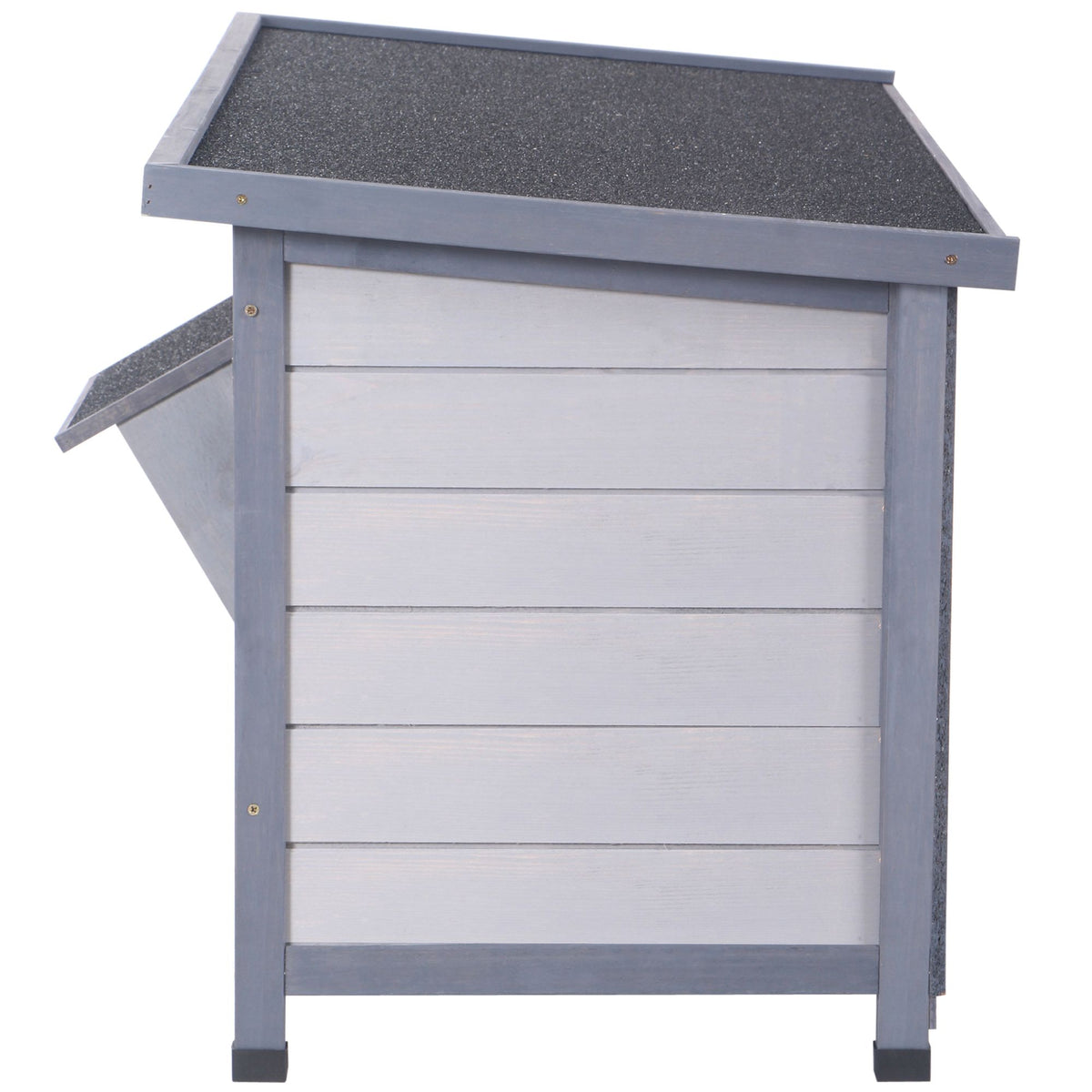 Outdoor Wooden Rabbit Hutch with Asphalt Roof, 112x50x54 cm