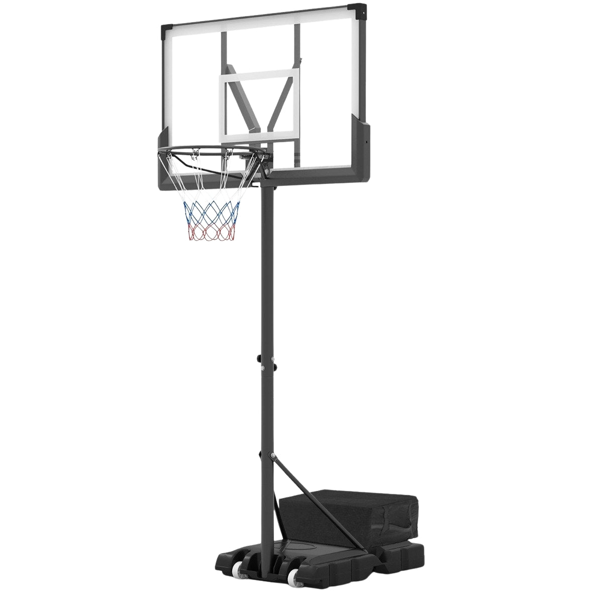 Outdoor basketball hoop with stand & weight bag & 2 nets basketball stand
