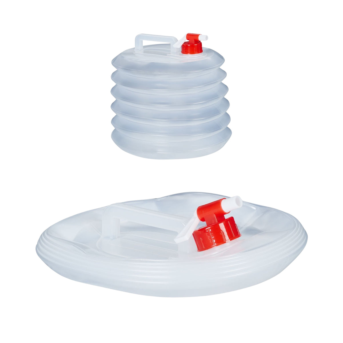 Oval collapsible capsules in a set of 4