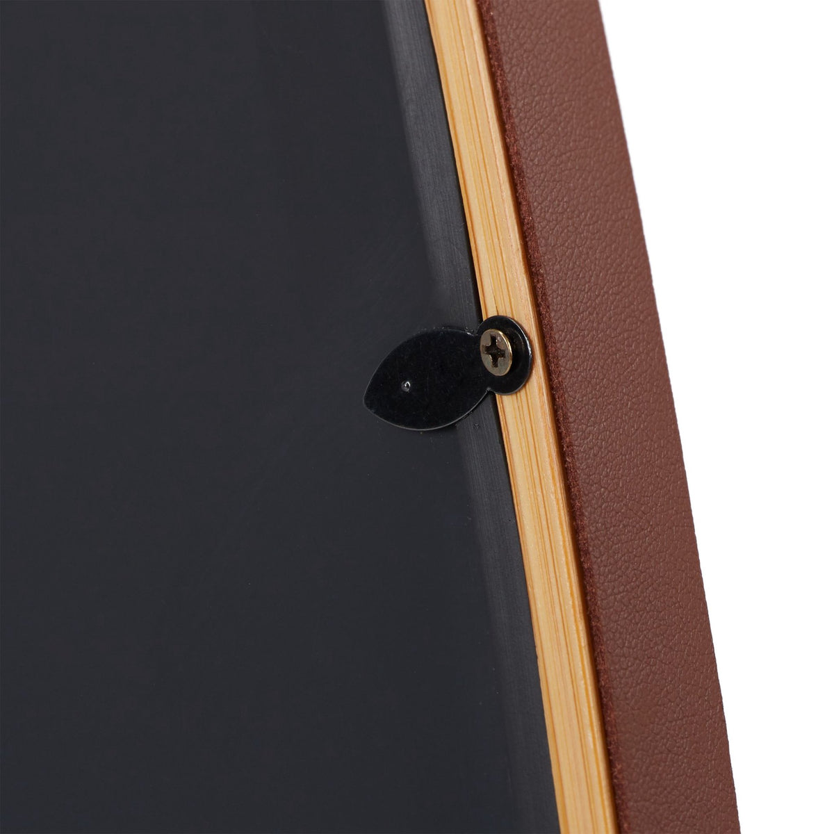 Oval mirror with strap