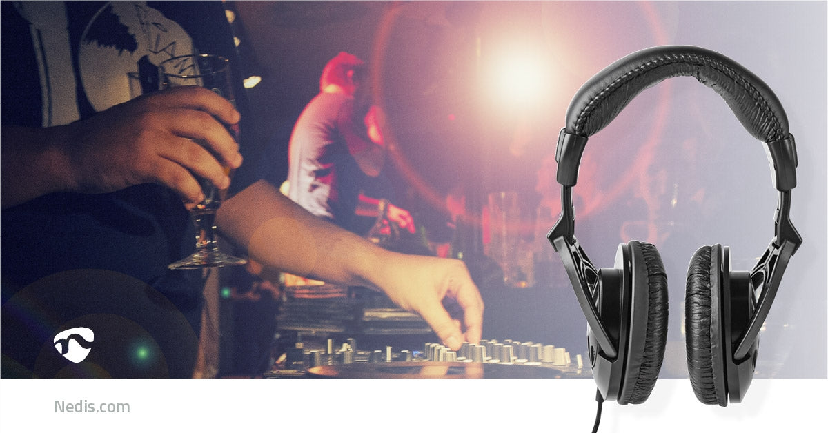 Over-Ear Wired Headphones | Cable length: 2.50 m | Volume Control | Black