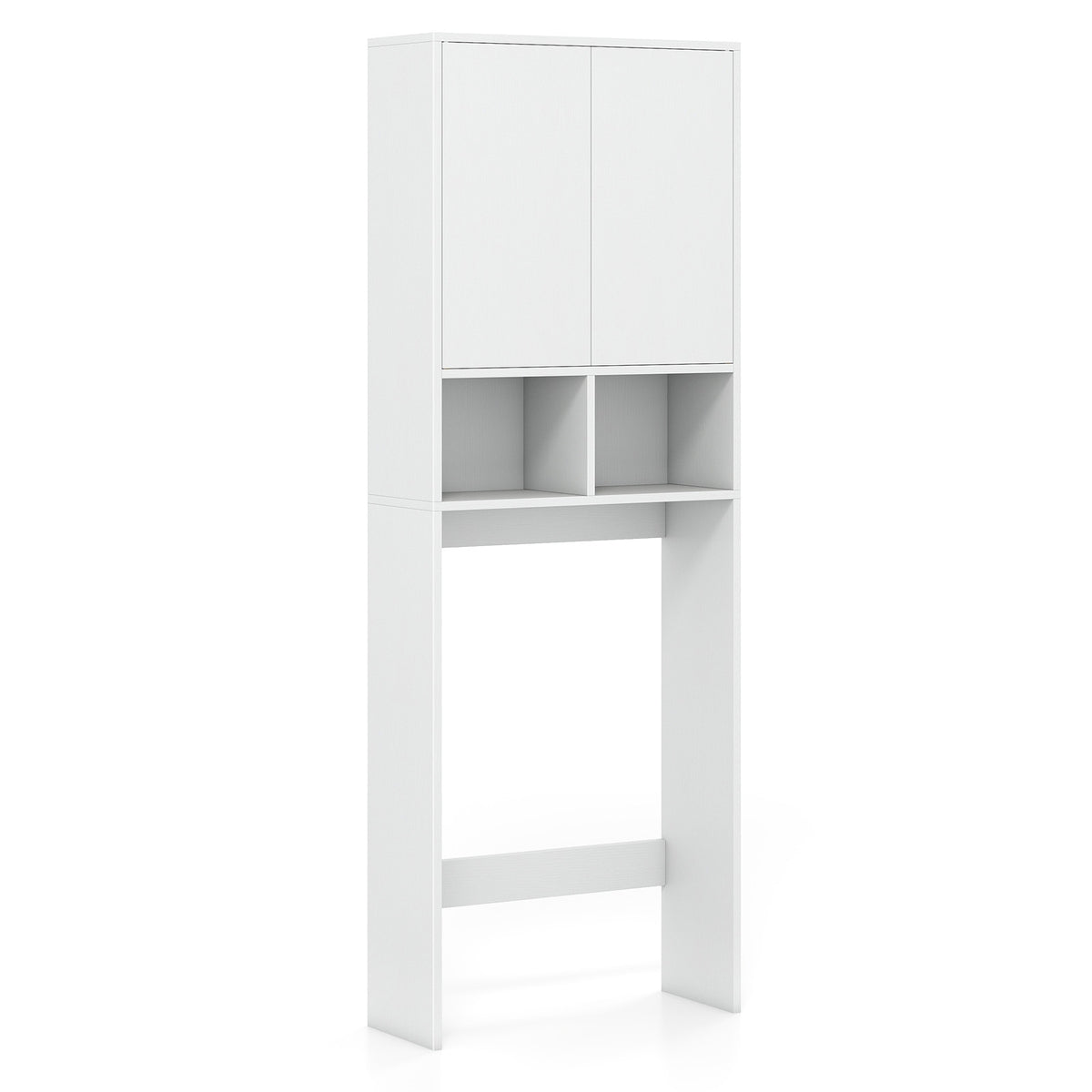 Over-The-Toilet Storage Cabinet, 2 Doors, 2 Shelves, White