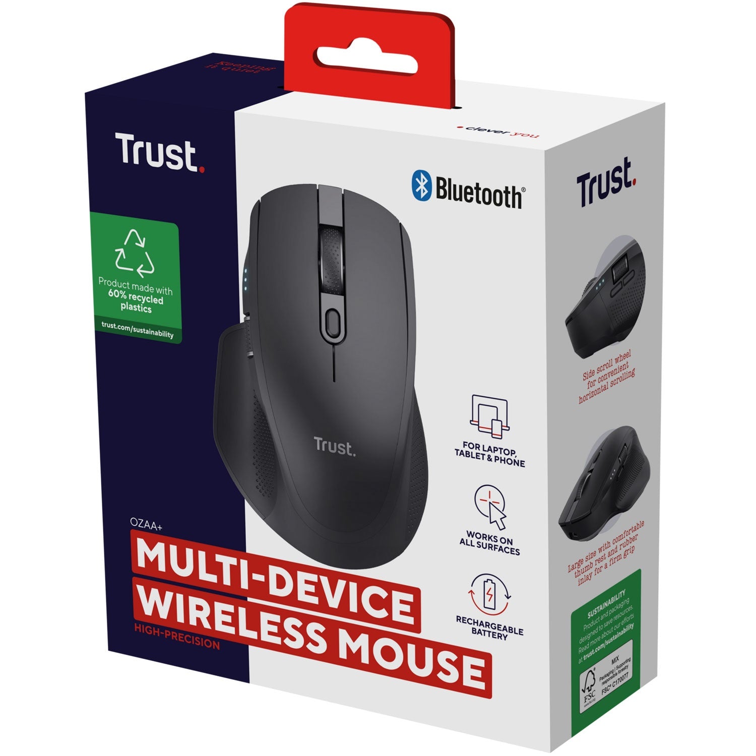 Ozaa+ Multi-connect Wireless mouse