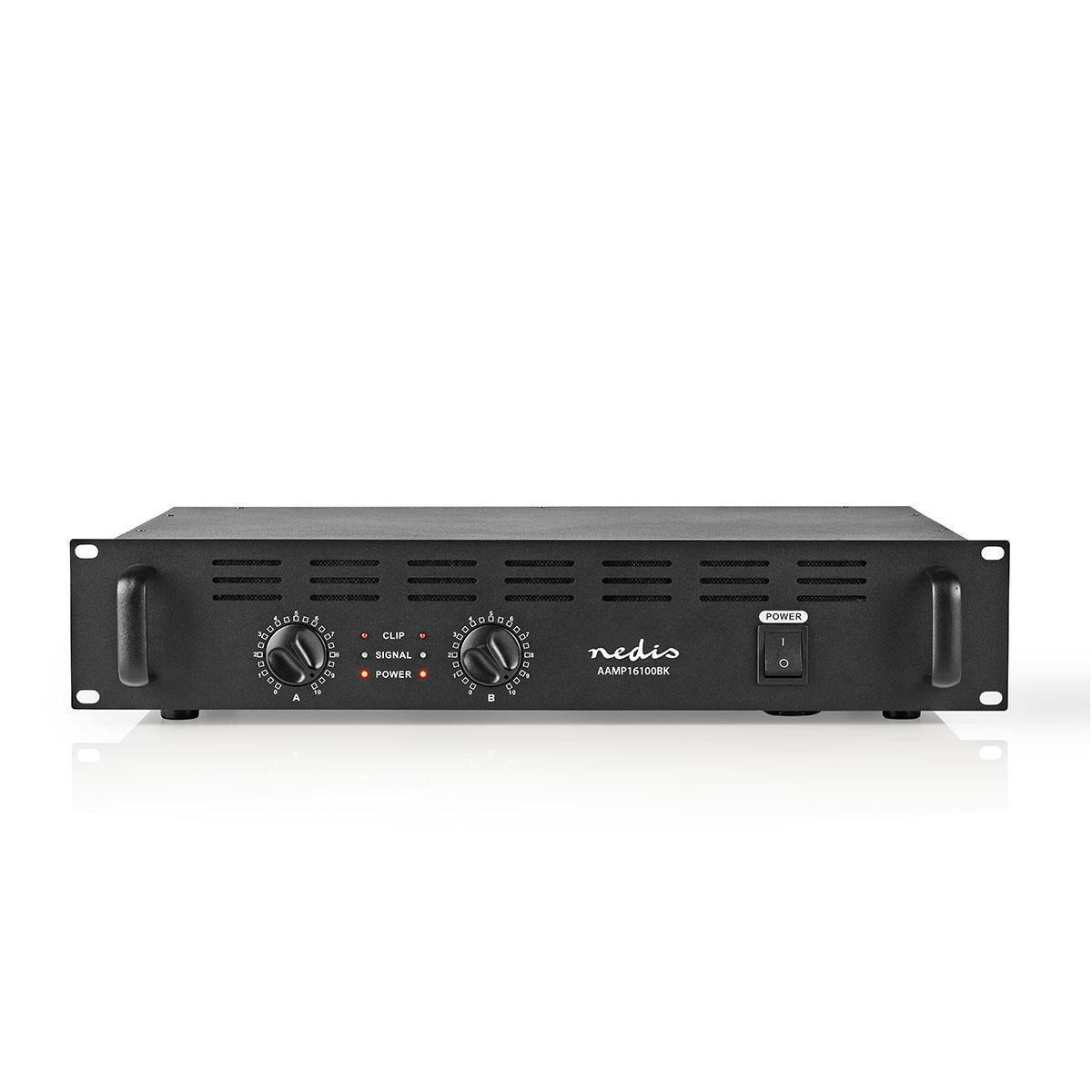 PA Amplifier | RMS output: 2x 40 W @ 8 Ohm / 2x 60 W @ 4 Ohm | 2 Channels | 19" rack mountable | Metal | Black