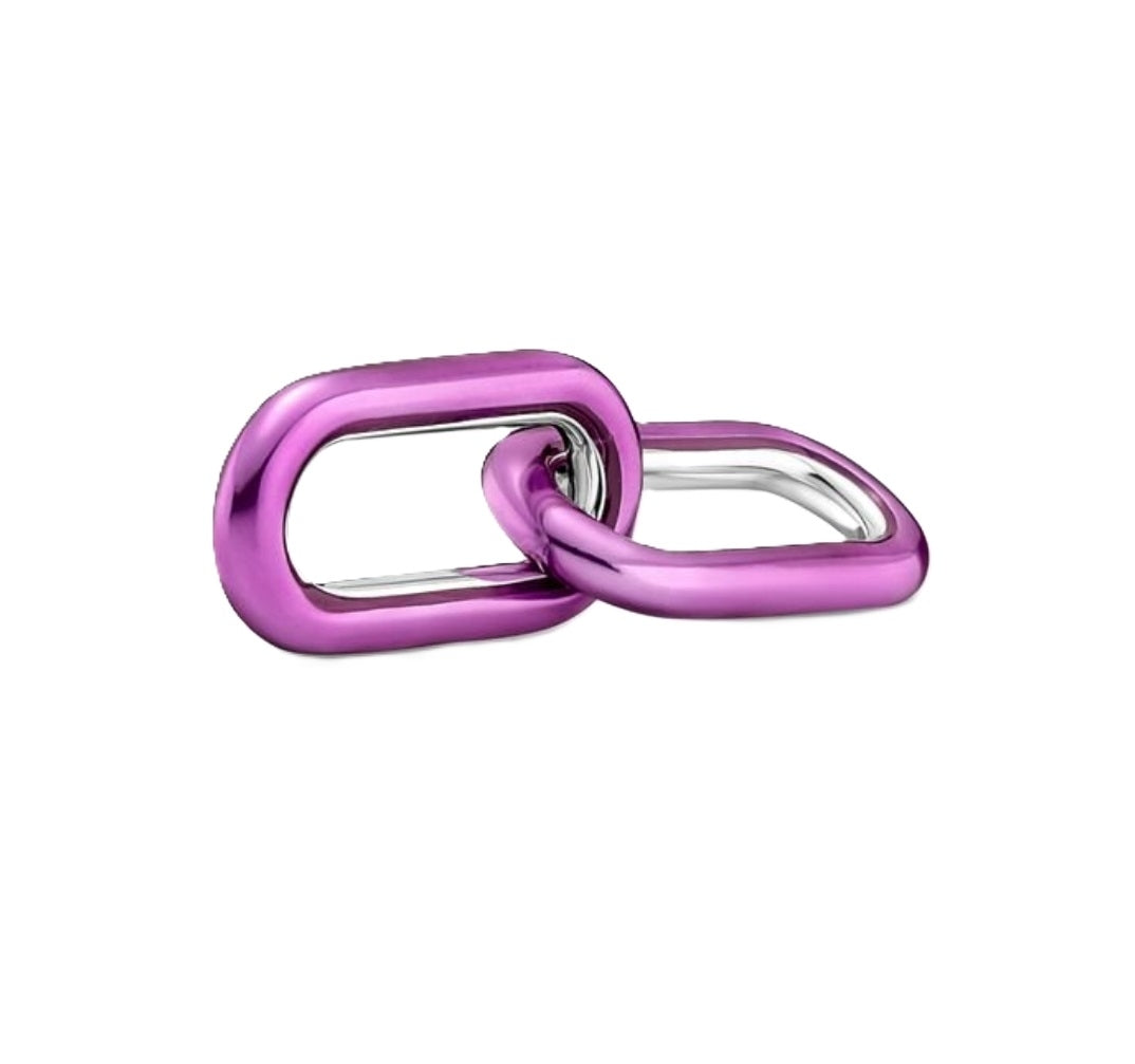 PANDORA CHARMS Mod. PURPLE DOUBLE LINK