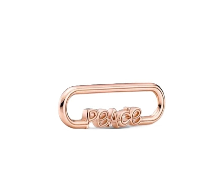 PANDORA CHARMS Mod. STYLING PEACE WORD LINK