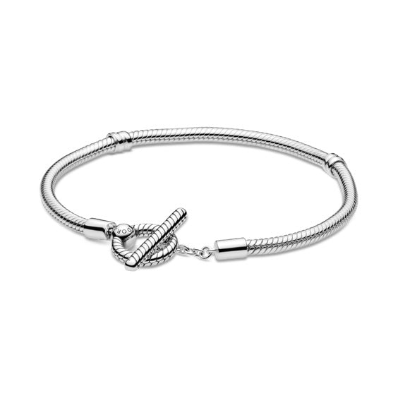 PANDORA JEWELS Mod. MOMENTS T-BAR SNAKE CHAIN - Size 17*