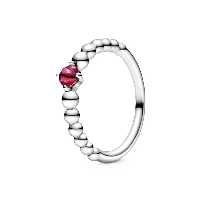 PANDORA JEWELS Mod. RED STONE - RING - Size 56