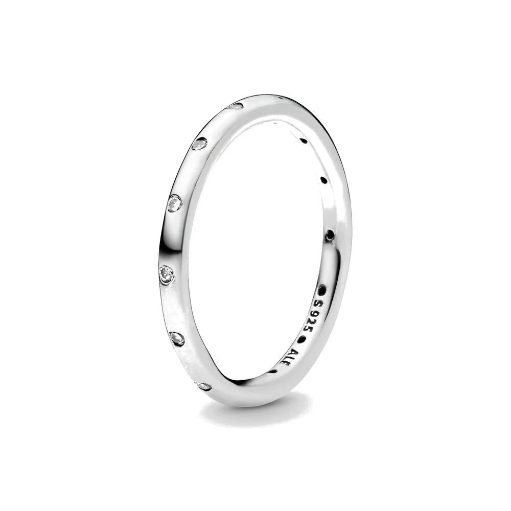 PANDORA JEWELS Mod. SIMPLE SPARKLING BAND - RING - Size 58