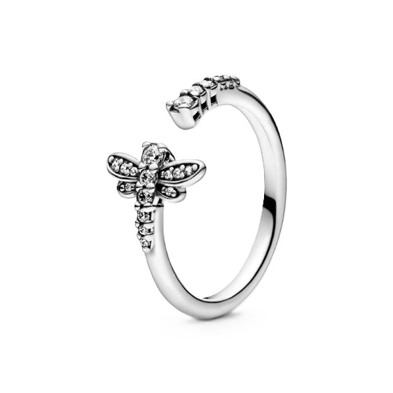 PANDORA JEWELS Mod. SPARKLING DRAGONFLY - RING - Size 54