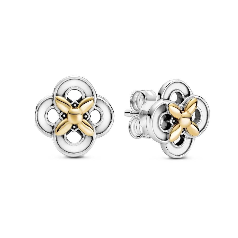 PANDORA JEWELS Mod. TWO-TONE FLOWER