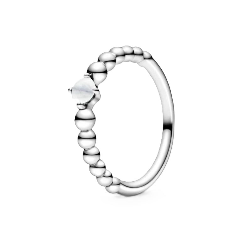 PANDORA JEWELS Mod. WHITE STONE - RING - Size 52