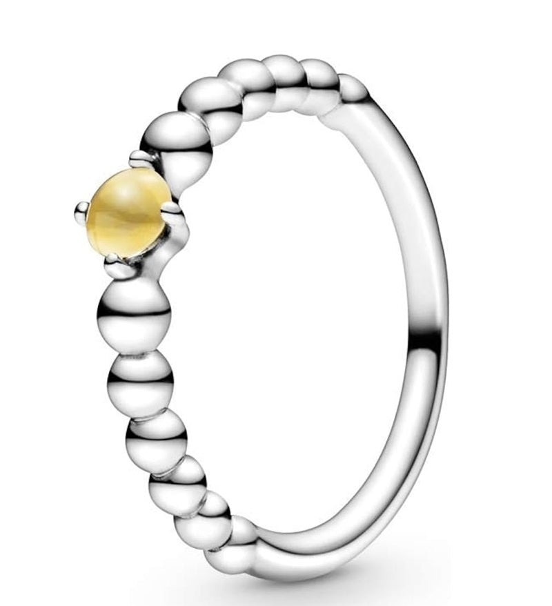 PANDORA JEWELS Mod. YELLOW STONE - RING - Size 52