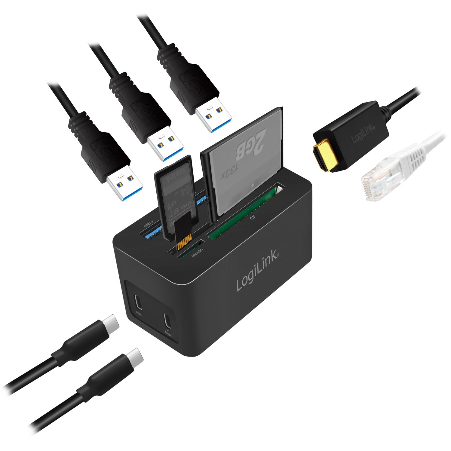 PC/Mac mini dock HDMI, USB-C, USB