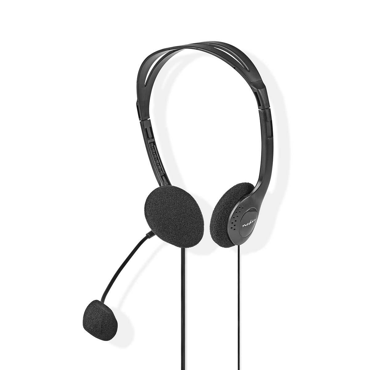 PC headset | On-Ear | Stereo | 2x 3.5mm | Foldable Microphone | Black