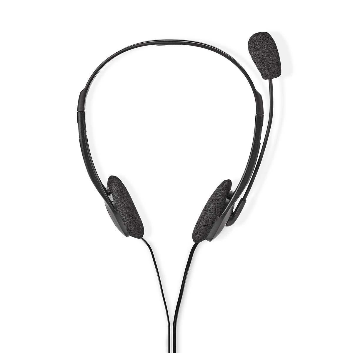 PC headset | On-Ear | Stereo | 2x 3.5mm | Foldable Microphone | Black