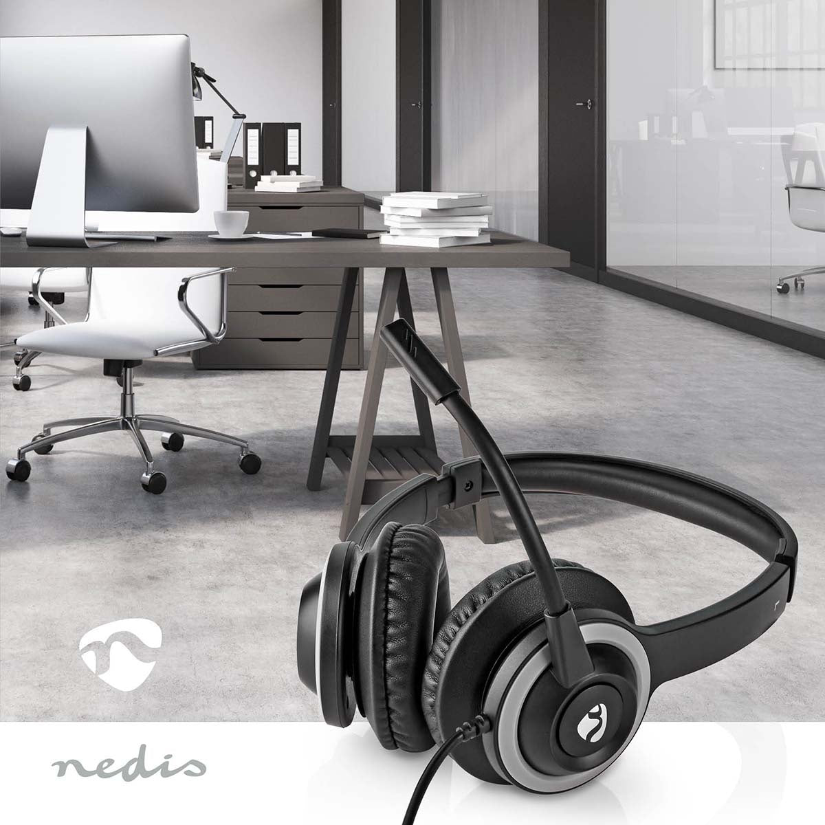 PC headset | On-Ear | Stereo | USB Type-A / USB Type-C™ | Foldable Microphone | Black