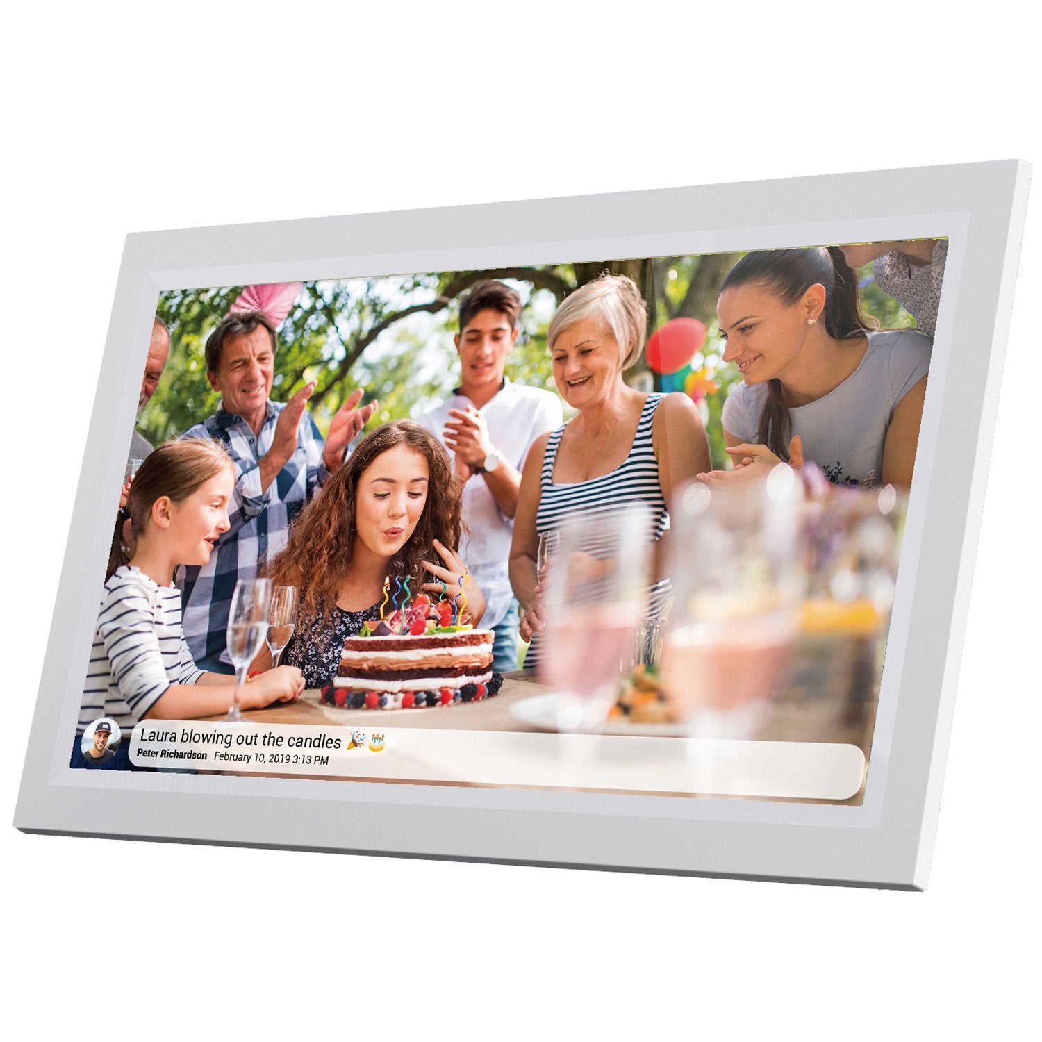 PFF-1503W 15.6” FULL HD digital Wi-Fi photoframe with FRAMEO photo software White