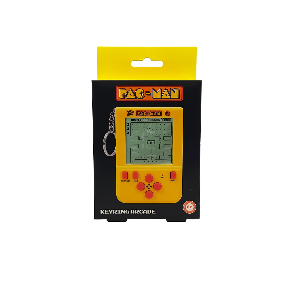 Pac-Man Arcade Keyring with Authentic Sounds