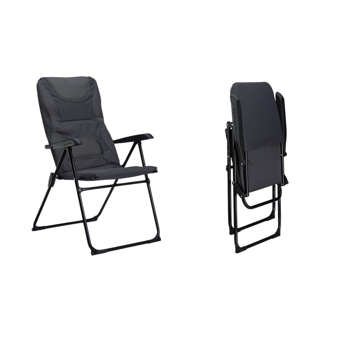 Padded Camping Chair Foldable Garden or Picnic Seat, Comfortable Fishing Chair
