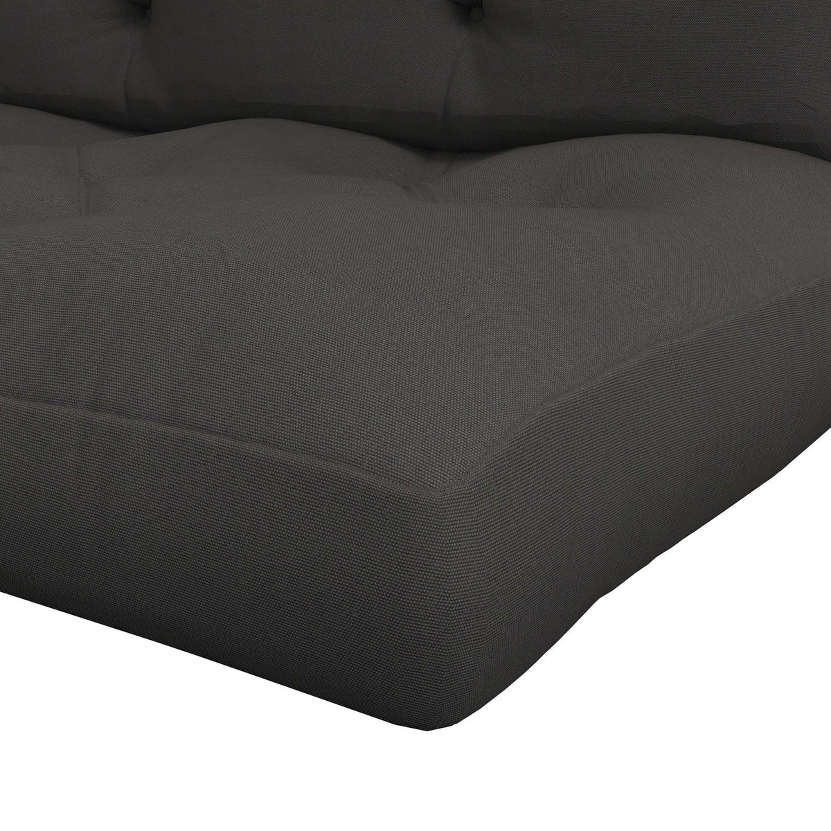 Pallet Cushion Set Of 2 Bench Cushions With Uv Protection Seat Cushion Upholstered Garden Bench Cushion For Pallet Sofa, Balcony, Polyester, Dark Gray