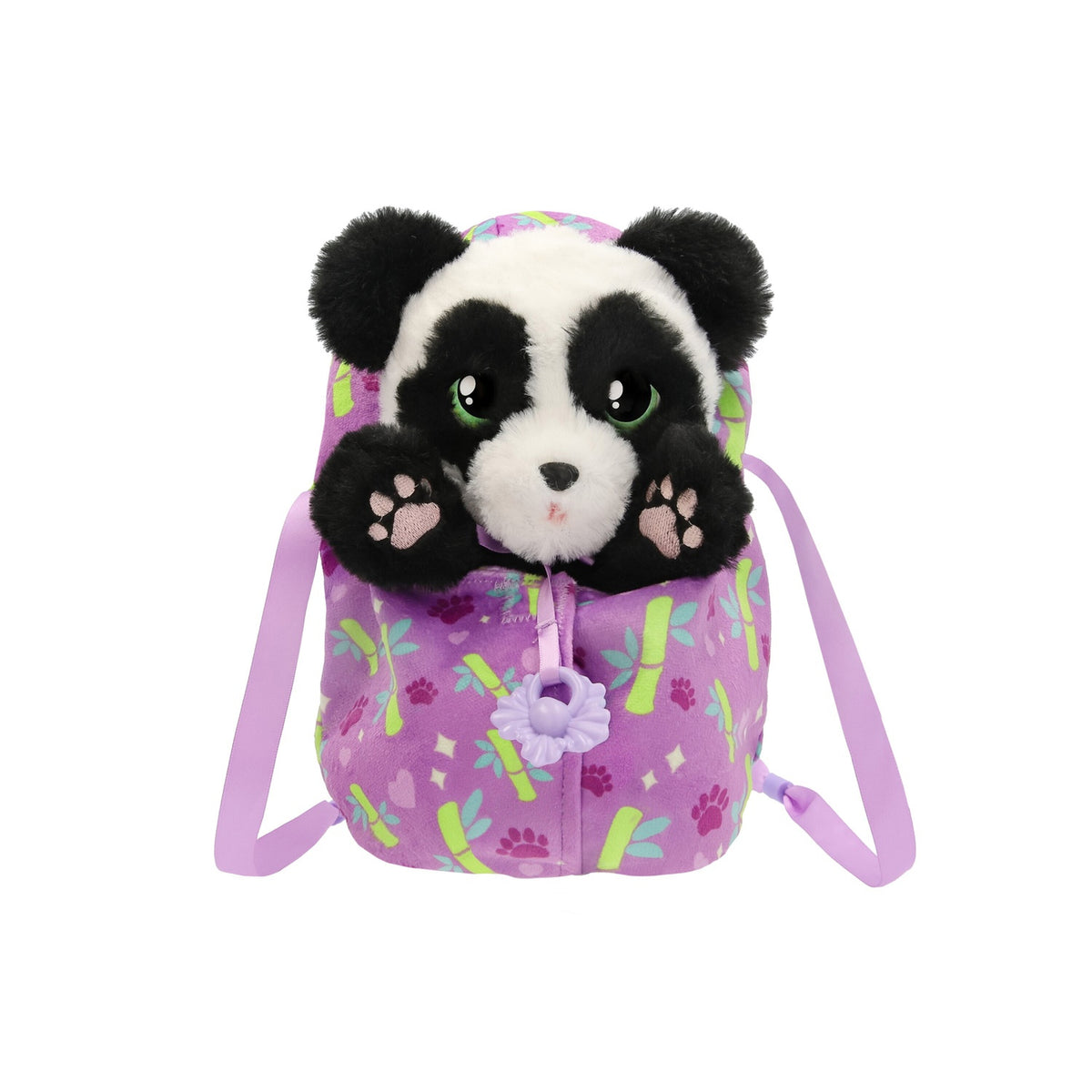 Panda Plush Toy with Blanket, Sound Functions, 24 cm