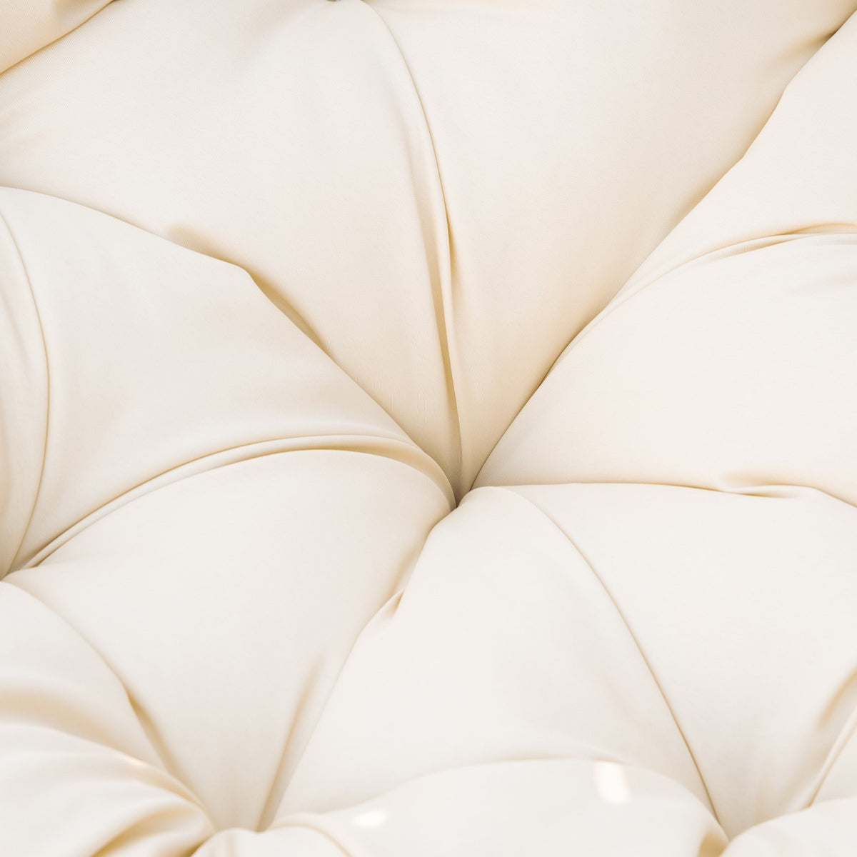 Papasan Chair Wicker Chair Lounger With Seat Cushion 360 Degree Artificial Rattan Metal Frame 87 X 97 X 86 Cm Cream