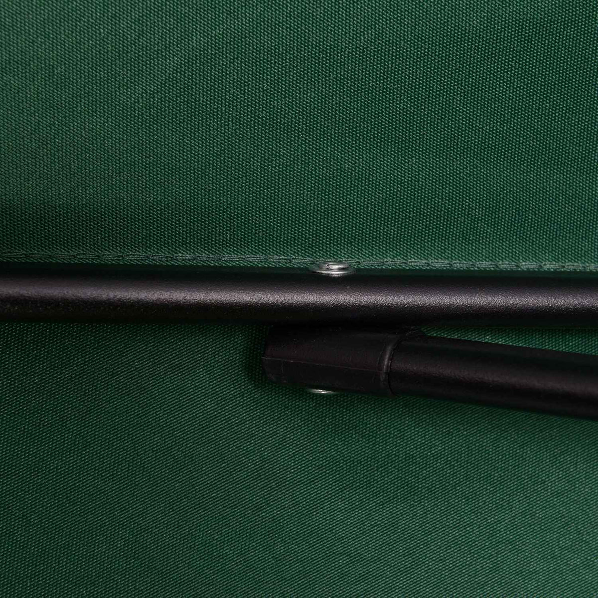 Parasol Ø196 cm, parasol with folding function, hexagonal balcony umbrella, beach umbrella, windproof, stable market umbrella, crank umbrella, sun protection for beach, balcony, garden, green