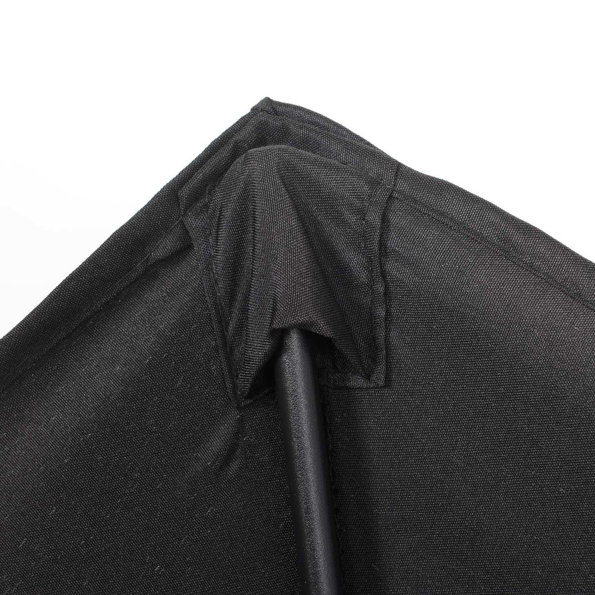 Parasol Ø196 cm, rotating parasol with folding function, hexagonal balcony umbrella, beach umbrella, windproof, stable market umbrella, crank umbrella, sun protection for beach, balcony, garden, black