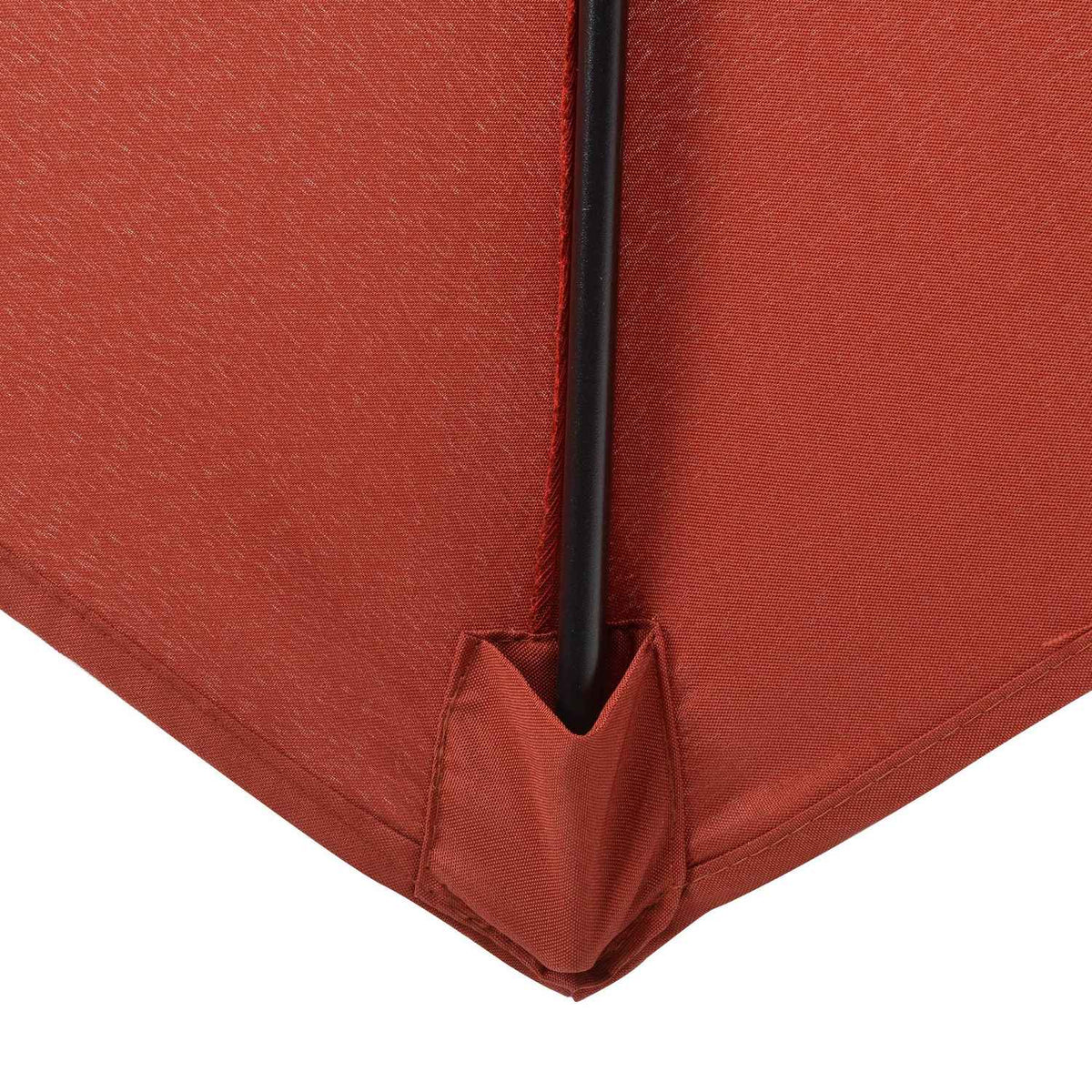 Parasol Ø196 cm, rotating parasol with folding function, hexagonal balcony umbrella, beach umbrella, windproof, stable market umbrella, crank umbrella, sun protection for beach, balcony, garden, wine red