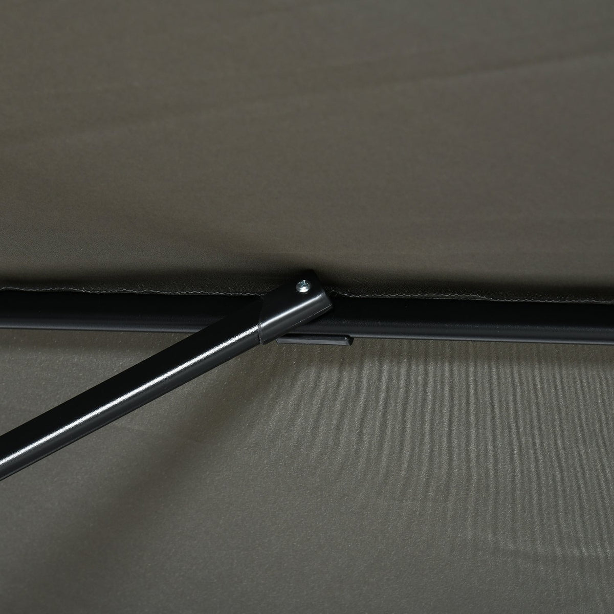 Parasol 245X245Cm Garden Parasol Cantilever Umbrella With Crank, Rotatable, Adjustable, Roma Umbrella, Grey