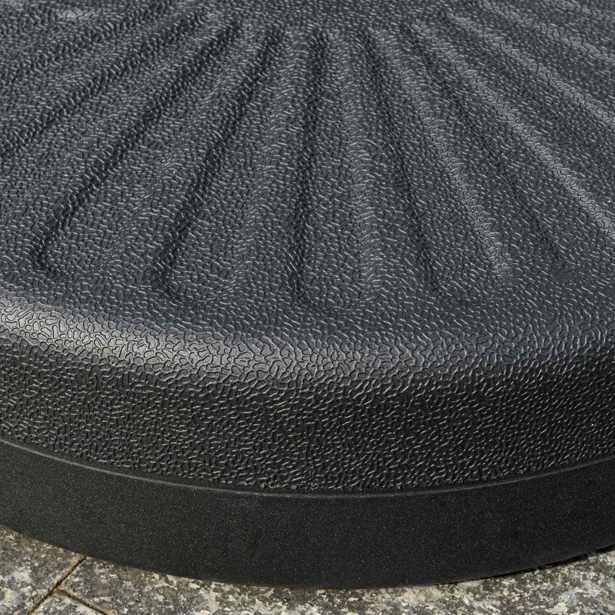 Parasol Base 22 Kg, For Ø38/48 Mm Parasol, Cement, Black, Ø51 X 12H Cm