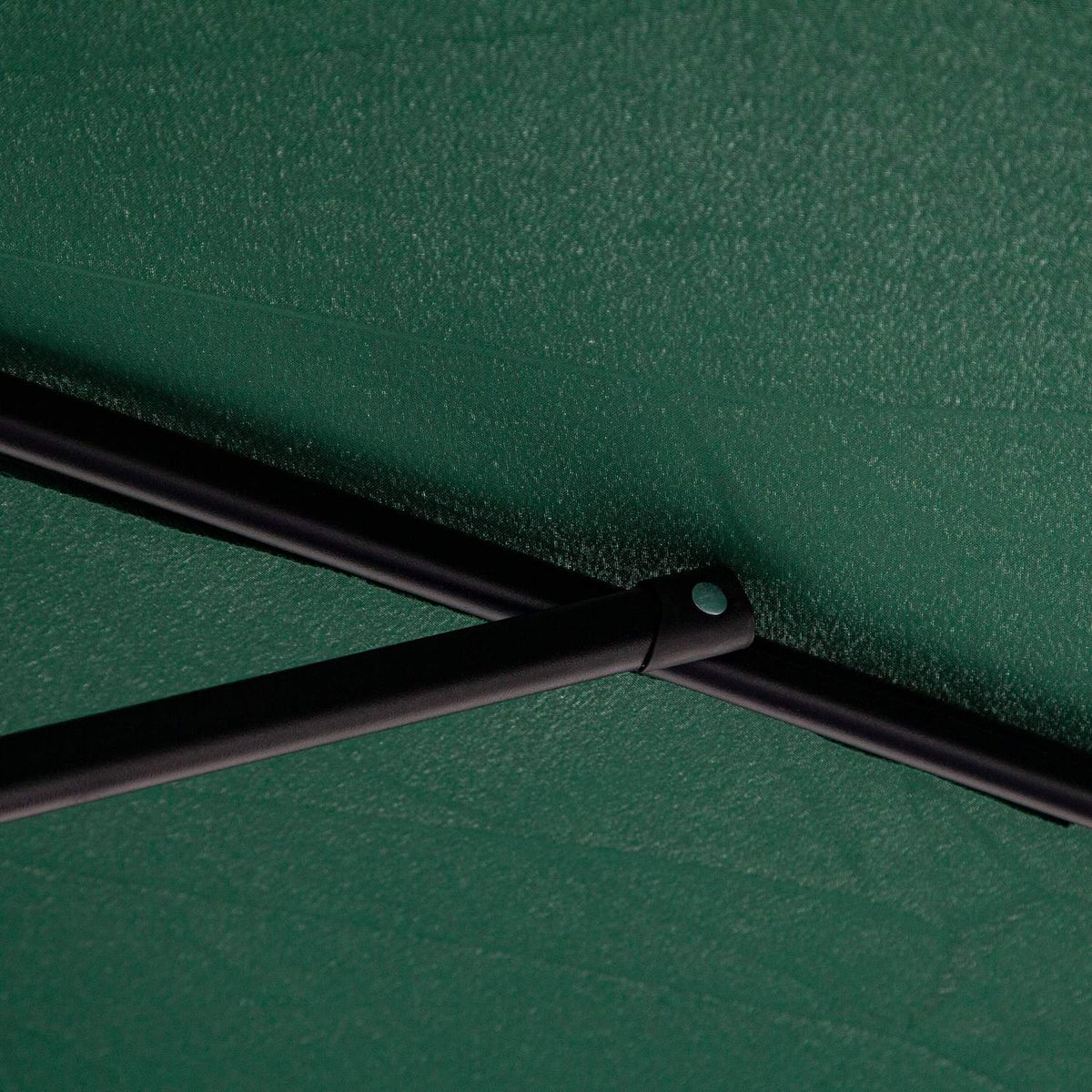 Parasol Cantilever Parasol With Crank, Steel Frame & Polyester Fabric, Green, Ø2.95X2.45M